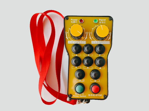 手持式8個按鍵2個模擬量可調(diào)速工業(yè)遙控器
